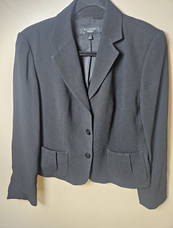 Talbots Jackets & Blazers - Talbots Black 3 Button Office Career Business Blazer Jacket 8